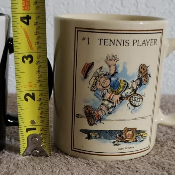 Smiley and Tennis Mugs Coffee - Picture 2 of 7
